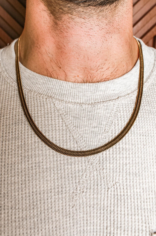 "SALVATORE"  5MM HERRINGBONE CHAIN